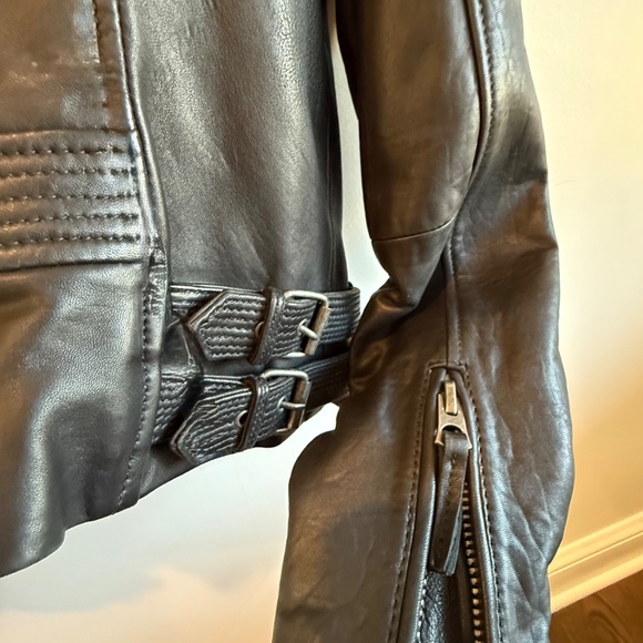 Lucky Brand Classic Leather Moto Jacket - Size S - Picture 8 of 13